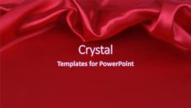  Presentation with silk roads - Amazing slides having closeup of folds in red backdrop and a crimson colored foreground