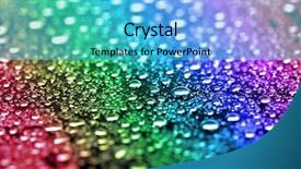  Presentation with clean water - Presentation theme with up tie dye - closeup of fresh clean water background and a cyan colored foreground