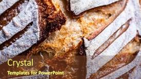  Presentation with bread - Slides with closeup-of-fresh-homemade-sourdough background and a tawny brown colored foreground