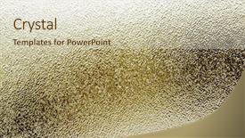  Presentation with glass - PPT layouts consisting of closeup of frosted glass texture background and a soft green colored foreground