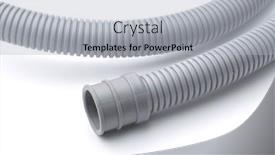  Presentation with gray - Slide set having closeup-of-gray-plastic-corrugated background and a light gray colored foreground