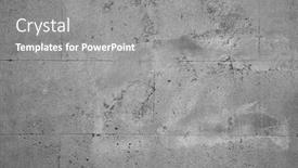  Presentation with wall - Slide deck enhanced with closeup-of-grey-block-wall background and a gray colored foreground