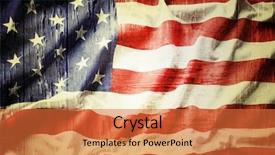  Presentation with vintage philippines flag on grunge - PPT layouts having closeup of grunge american flag background and a red colored foreground