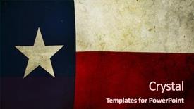  Presentation with texas - Slide set with closeup of grunge texas flag background and a wine colored foreground