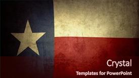  Presentation with texas - Cool new presentation theme with closeup of grunge texas flag backdrop and a wine colored foreground