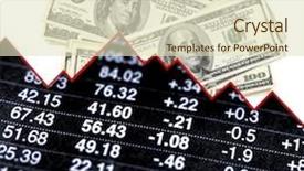  Presentation with bills - Colorful presentation enhanced with closeup of hundred dollar bills with graph and stock chart showing losses backdrop and a soft green colored foreground