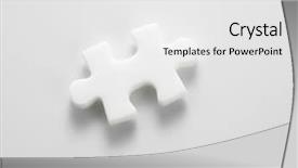  Presentation with falling jigsaw piecs - Theme enhanced with closeup of jigsaw puzzle piece background and a  colored foreground