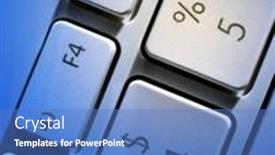  Presentation with percent - Cool new presentation theme with closeup-of-laptop-keys-blue backdrop and a teal colored foreground