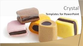  Presentation with candy - PPT layouts having closeup of licorice candy on white background background and a white colored foreground
