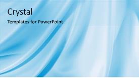  Presentation with blue abstract wavy lines - Amazing presentation theme having closeup of lines in blue backdrop and a  colored foreground