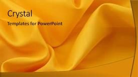  Presentation with silk and diamond - Slides featuring closeup of lines in yellow background and a gold colored foreground