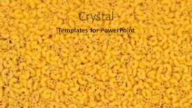 Presentation with macaroni - Presentation theme consisting of closeup-of-macaroni-noodles-fills background and a gold colored foreground