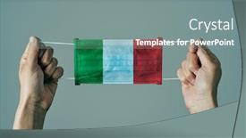  Presentation with surgical - Cool new theme with closeup-of-man-holding backdrop and a gray colored foreground