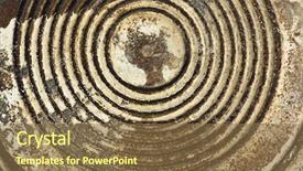  Presentation with metal - Beautiful slides featuring closeup of metal vintage texture backdrop and a tawny brown colored foreground