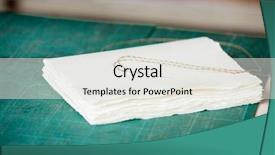  Presentation with needle - Presentation design with book binding industry - closeup of needle with thread background and a white colored foreground