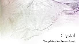  Presentation with background - Beautiful presentation design featuring closeup of netting on white backdrop and a  colored foreground