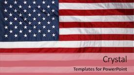  Presentation with american flag - Amazing presentation having closeup of new american flag backdrop and a coral colored foreground