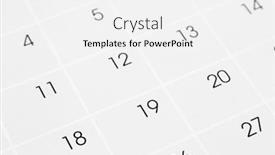  Presentation with page - PPT theme featuring background daily planning time management - closeup of numbers on calendar background and a white colored foreground