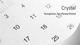  Presentation with page number - Beautiful slide deck featuring closeup of numbers on calendar backdrop and a  colored foreground