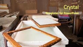  Presentation with pulp paper industry - Amazing theme having closeup of paper on mold backdrop and a tawny brown colored foreground