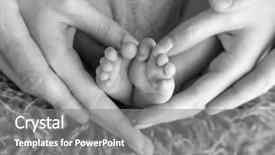  Presentation with parents - PPT layouts having closeup of parents hands holding background and a gray colored foreground
