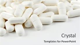  Presentation with closeup of foosball table soccer - Amazing PPT theme having closeup of pile of tablets backdrop and a white colored foreground