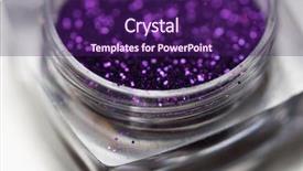  Presentation with silver purple - Beautiful PPT theme featuring closeup of purple nail makeup backdrop and a violet colored foreground