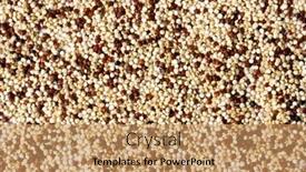  Presentation with quinoa - PPT theme enhanced with closeup-of-red-white background and a coral colored foreground