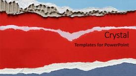  Presentation with closeup of a paper boat - Audience pleasing PPT layouts consisting of closeup of ripped paper edges backdrop and a  colored foreground