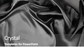  Presentation with rippled white silk - Presentation featuring closeup of rippled black silk background and a gray colored foreground
