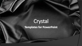  Presentation with rippled white silk - Beautiful presentation theme featuring closeup of rippled black silk backdrop and a dark gray colored foreground