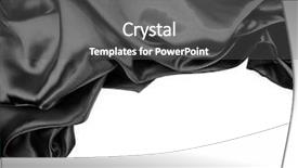  Presentation with silk - Audience pleasing slide deck consisting of black silk fabric on plain backdrop and a dark gray colored foreground