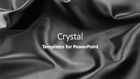 Presentation with silk - PPT theme enhanced with closeup-of-rippled-black-silk background and a dark gray colored foreground