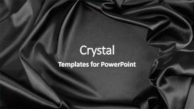  Presentation with silk - Audience pleasing PPT layouts consisting of closeup of rippled black silk backdrop and a dark gray colored foreground