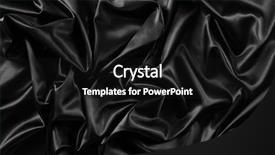  Presentation with silk - Amazing slide deck having closeup of rippled black silk backdrop and a black colored foreground