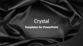  Presentation with silk - Slides having closeup of rippled black silk background and a dark gray colored foreground