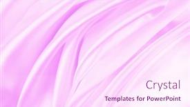  Presentation with pink silk - PPT theme enhanced with closeup-of-rippled-pink-silk background and a pink colored foreground