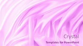  Presentation with pink silk - Theme enhanced with closeup-of-rippled-pink-silk background and a pink colored foreground