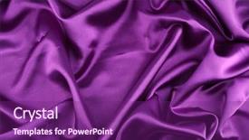  Presentation with rippled white silk - Slide deck with keratin recovery hair and protein background and a dark gray colored foreground