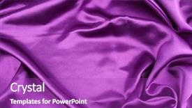  Presentation with silk - Colorful theme enhanced with closeup of rippled purple silk backdrop and a  colored foreground