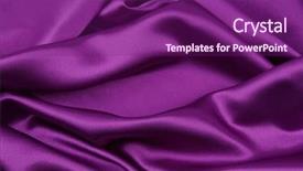 Presentation with silk - Colorful PPT layouts enhanced with closeup of rippled purple silk backdrop and a violet colored foreground