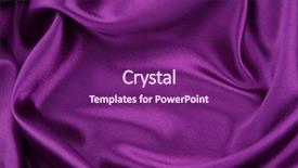  Presentation with silk - Slide deck enhanced with closeup of rippled purple silk background and a violet colored foreground