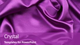  Presentation with rippled white silk - Audience pleasing slide deck consisting of closeup of rippled purple silk backdrop and a violet colored foreground