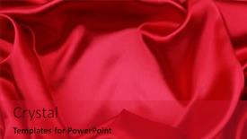  Presentation with silk - Theme enhanced with closeup-of-rippled-red-silk background and a red colored foreground