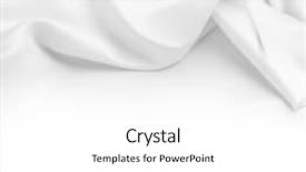  Presentation with rippled white silk - Beautiful presentation theme featuring closeup of rippled silk fabric backdrop and a  colored foreground