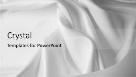  Presentation with rippled white silk - Colorful presentation theme enhanced with closeup of rippled white satin backdrop and a light gray colored foreground