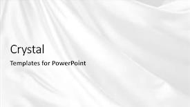  Presentation with ripple - Cool new presentation theme with closeup of rippled white silk backdrop and a white colored foreground