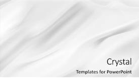  Presentation with rippled white silk - Theme with closeup of rippled white silk background and a white colored foreground
