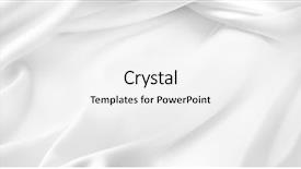  Presentation with rippled white silk - Presentation theme featuring closeup of rippled white silk background and a white colored foreground