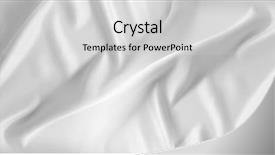  Presentation with ripple - Slide deck featuring closeup of rippled white silk background and a light gray colored foreground